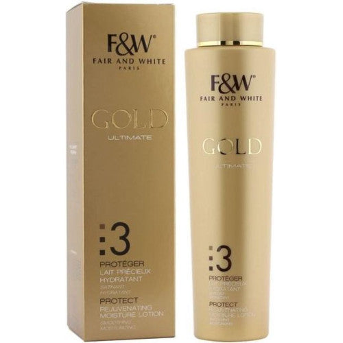 Fair & White 3: Gold Rejuvenating Moisture Lotion 500ML / 17.6 FL. OZ