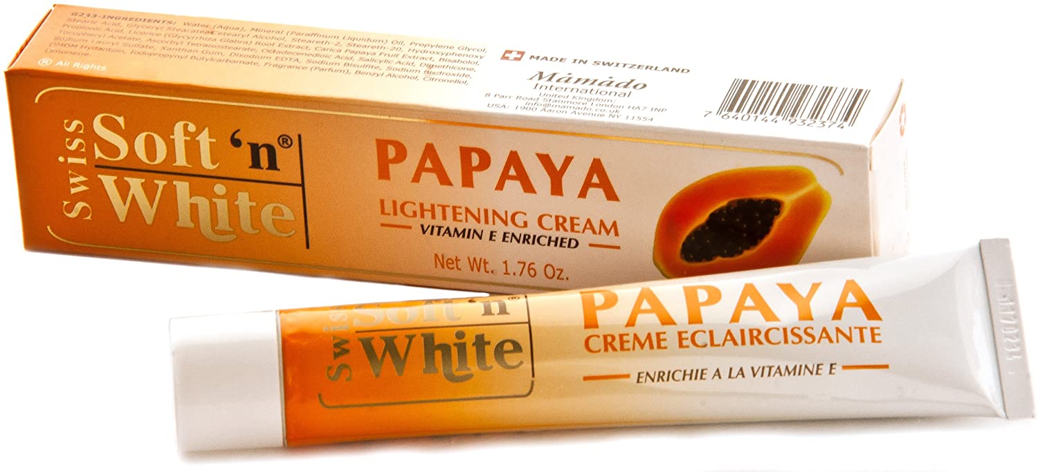 Mamado Papaya Lightening Cream Vitamin E Enriched 1.76Oz
