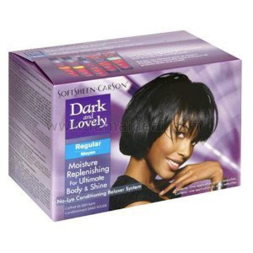 Dark and Lovely Kit No-Lye Relaxer Regular 1 Application - Beto Cosmetics