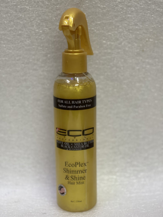 Eco style ecoplex shimmer and shine hair mist, 8 Fl - Beto Cosmetics