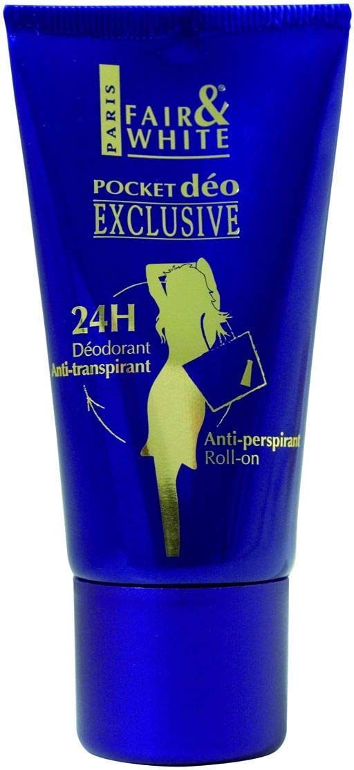 Fair & White exclusive white pocket deo roll on - Beto Cosmetics
