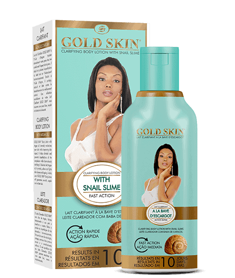 Gold Skin Clarifying Body Lotion With Snail Slime-Results in 10 Days (No Hydroquinone)  250ml - Beto Cosmetics