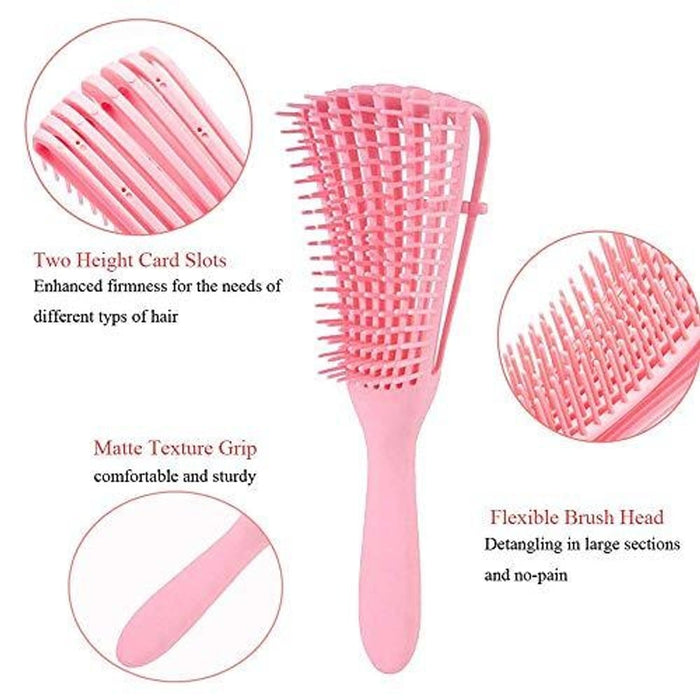 Free Hair Detangling Flexi Brush - Pink Color