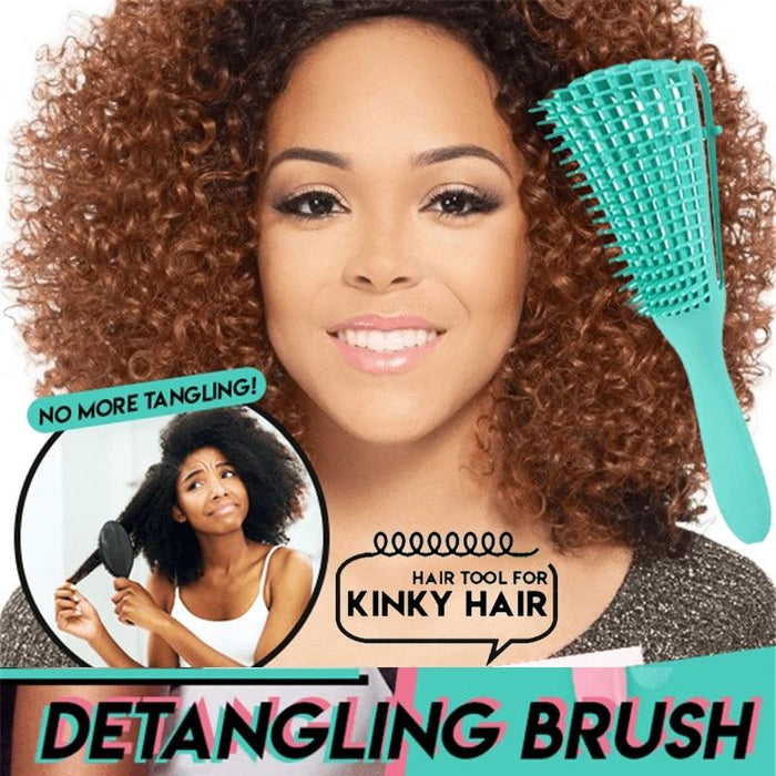 Hair Detangling Flexi Brush - Black Color - Beto Cosmetics
