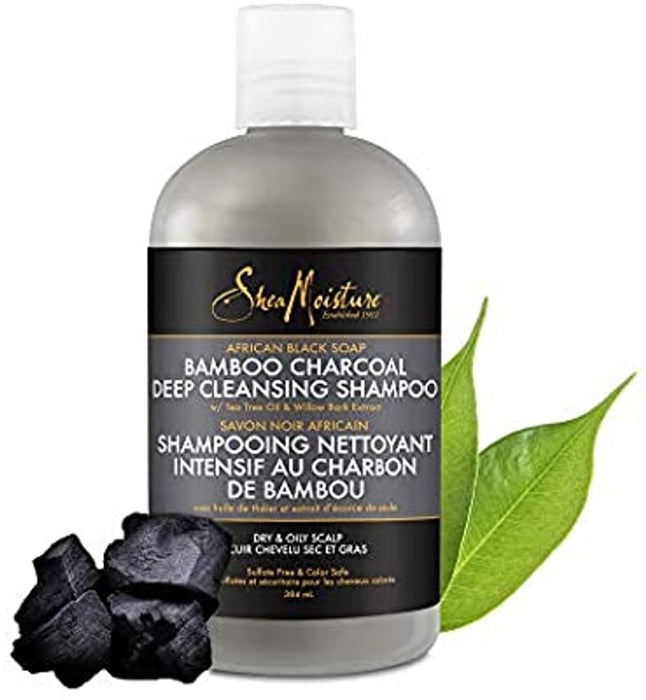 Shea Moisture African Black Soap - Bamboo Charcoal Deep Cleaning Shampoo