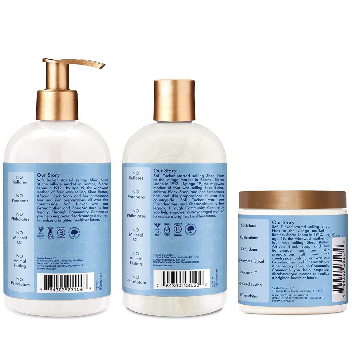 Shea Moisture Manuka Honey and Yogurt Hydrate+Repair Shampoo, Conditioner And Masque - Beto Cosmetics