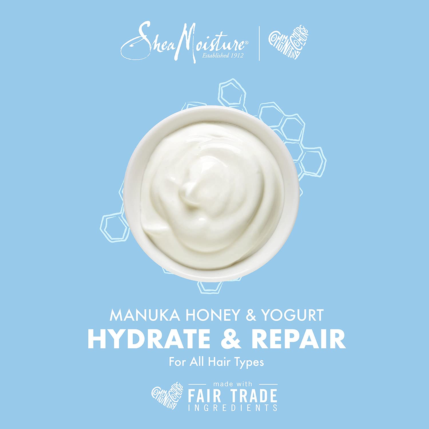 Shea Moisture Manuka Honey and Yogurt Hydrate+Repair Shampoo, Conditioner And Masque - Beto Cosmetics