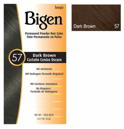 Bigen Semi Permanent Grey Hair Color 57 Dark Brown - Beto Cosmetics